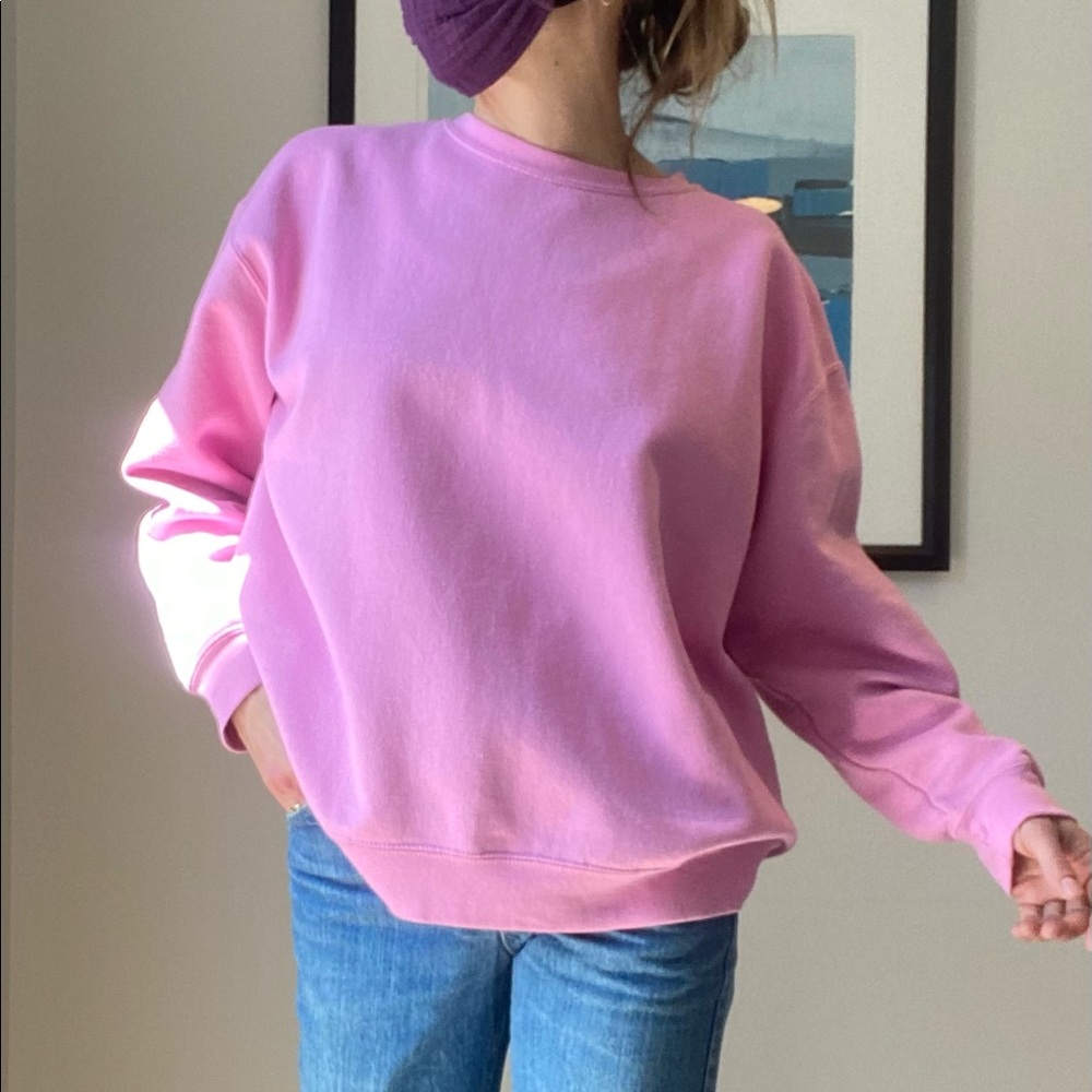 Perfectly oversized bubblegum sweatshirt